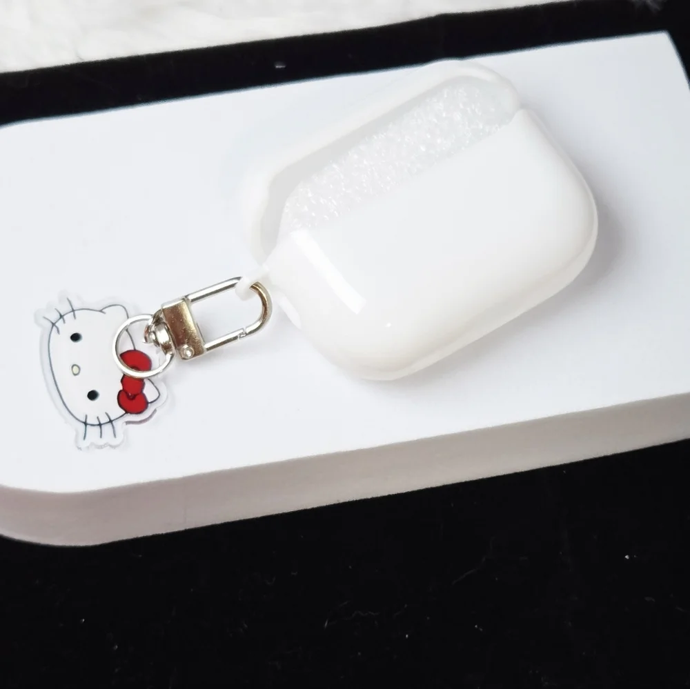 Hello Kitty AirPods Pro Gen 2 Case Red Polka Dot Cat Charm Sanrio Tech Accessory